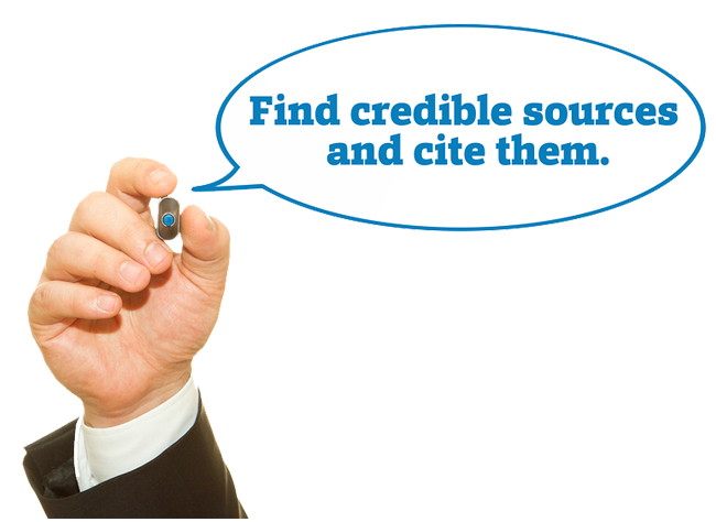 cite sources