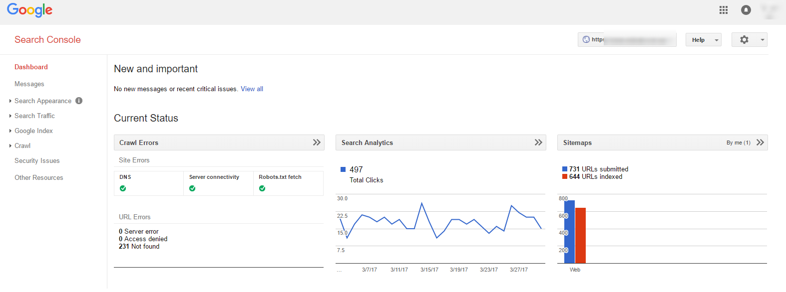 google search console