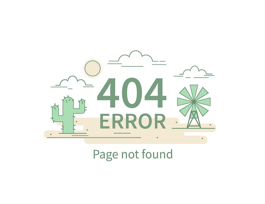 404 error page
