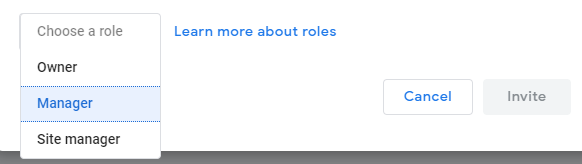 Choose a role